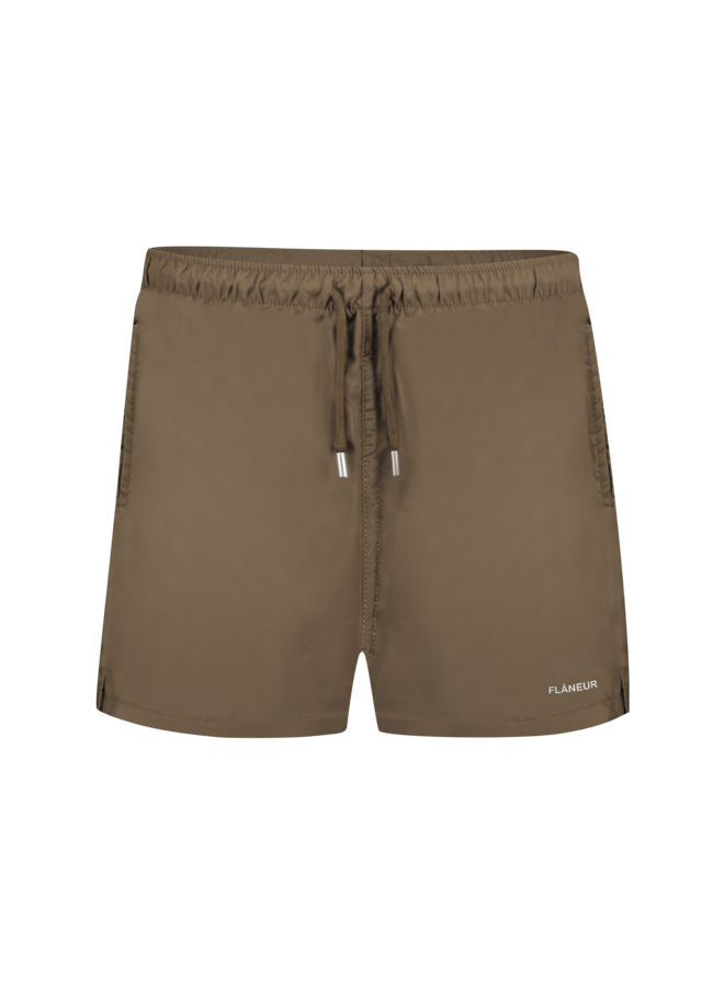 Essential Logo Swim Shorts - Brown