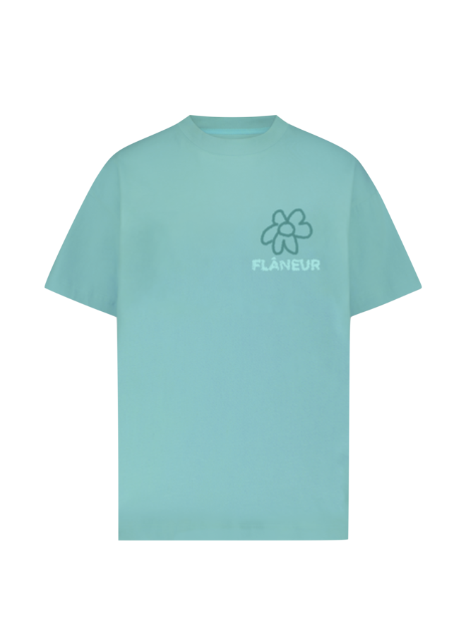 Flower Doodle T-Shirt - Green