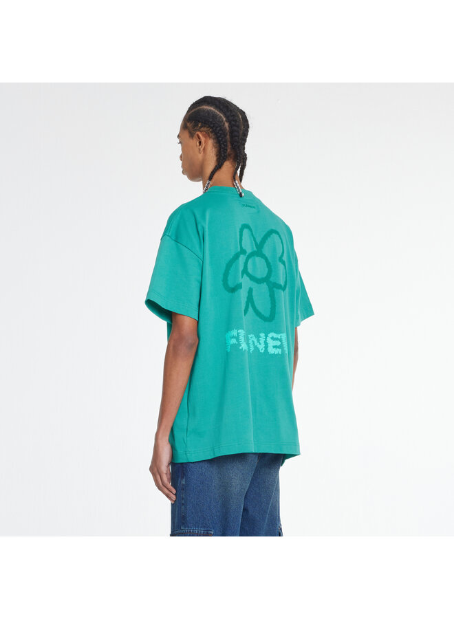 Flower Doodle T-Shirt - Green