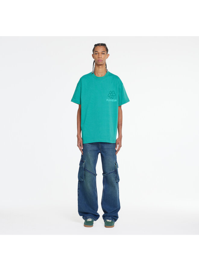 Flower Doodle T-Shirt - Green