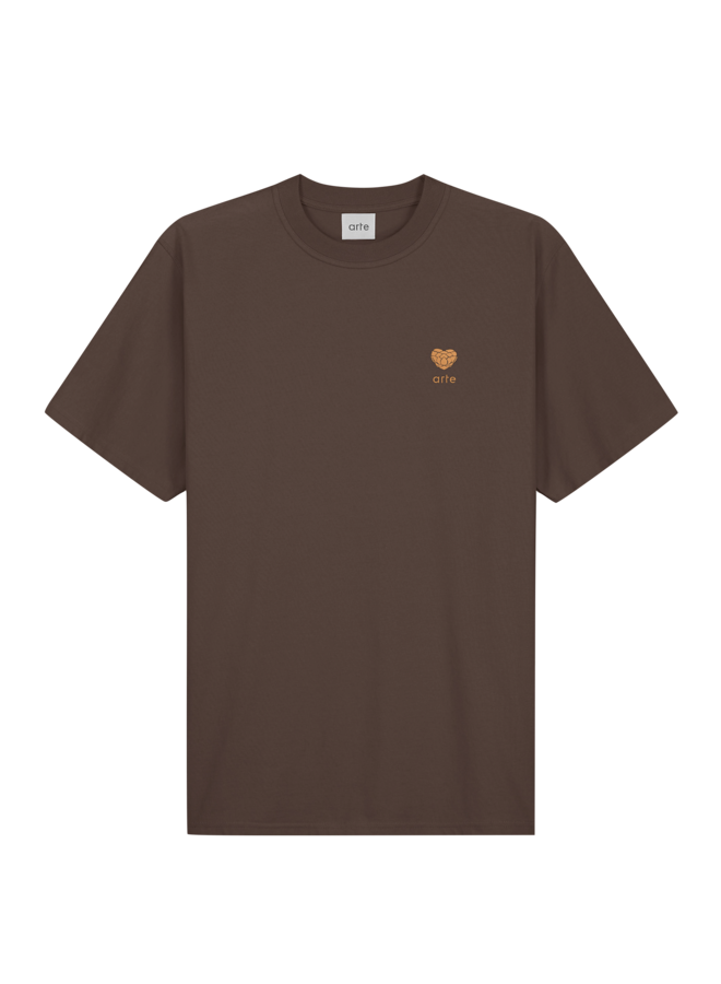 Heart Logo T-shirt – Brown