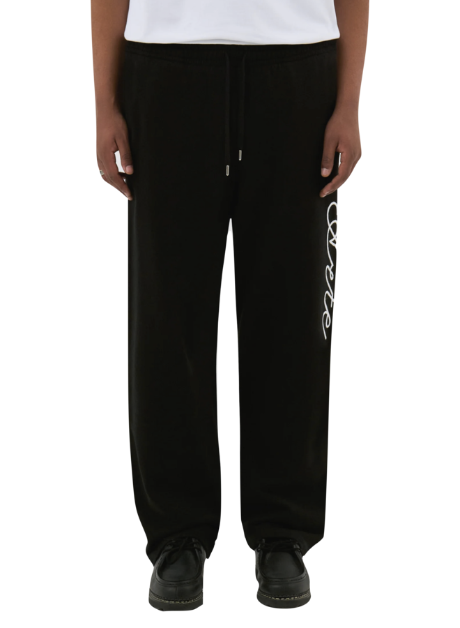 Heart Flower Sweat Pants – Black