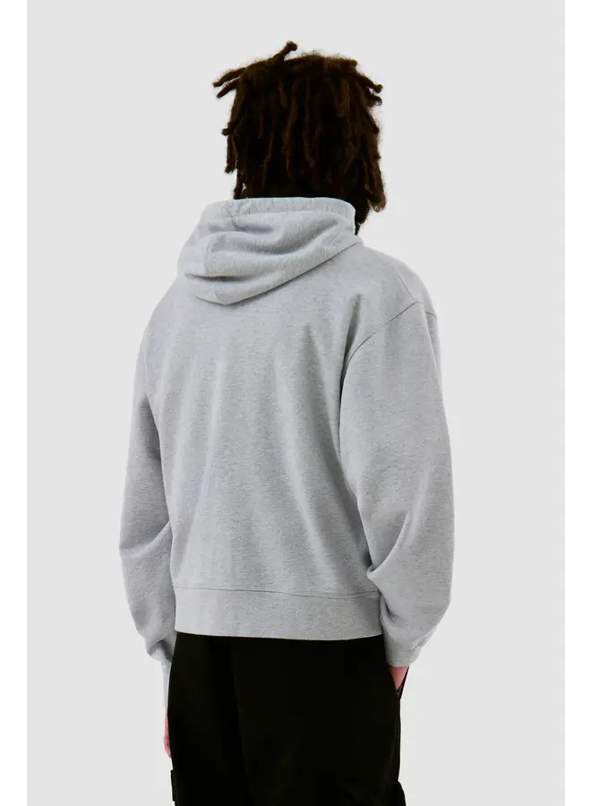 Flower Logo Zip Hoodie – Grey