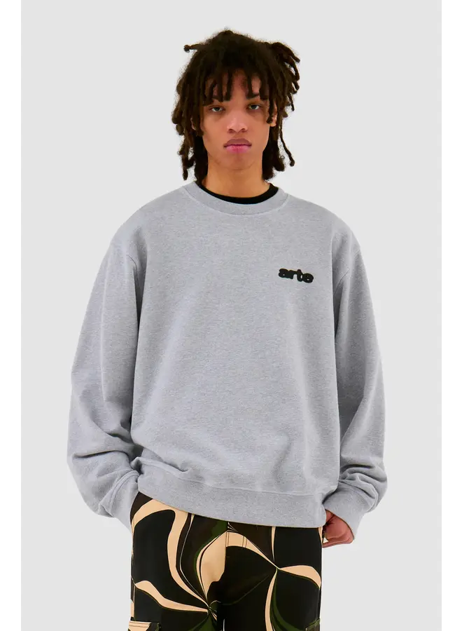 Blur Flower Crewneck – Grey