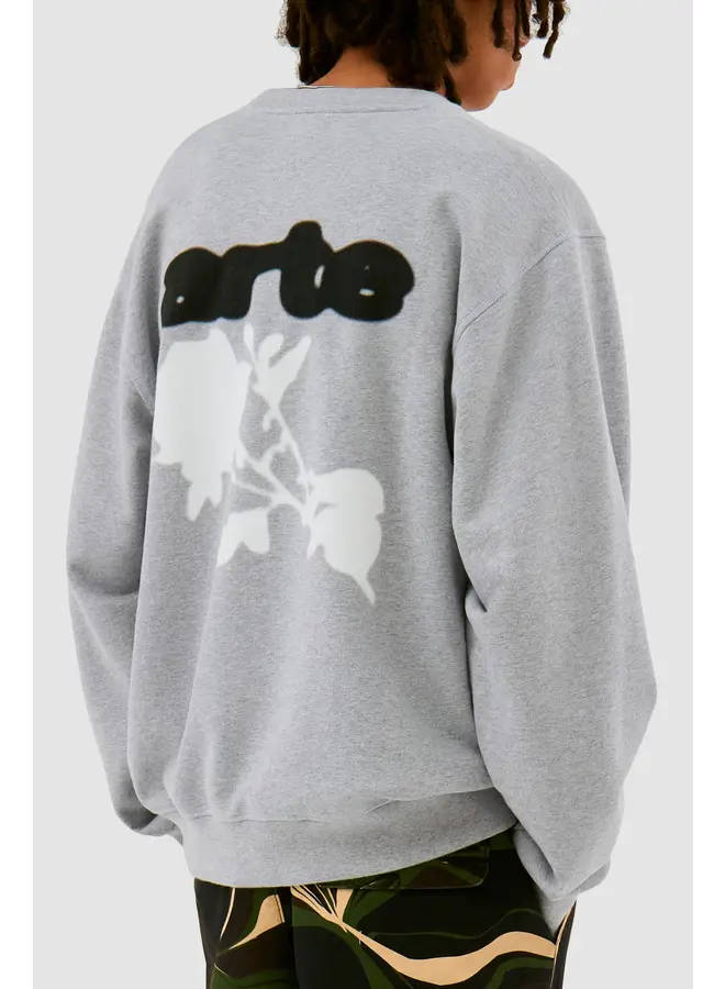 Blur Flower Crewneck – Grey