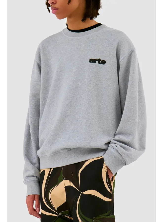 Blur Flower Crewneck – Grey