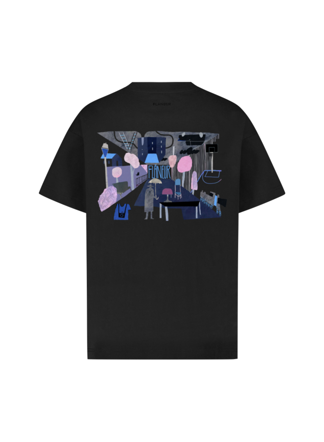 Upside Down T-Shirt - Black