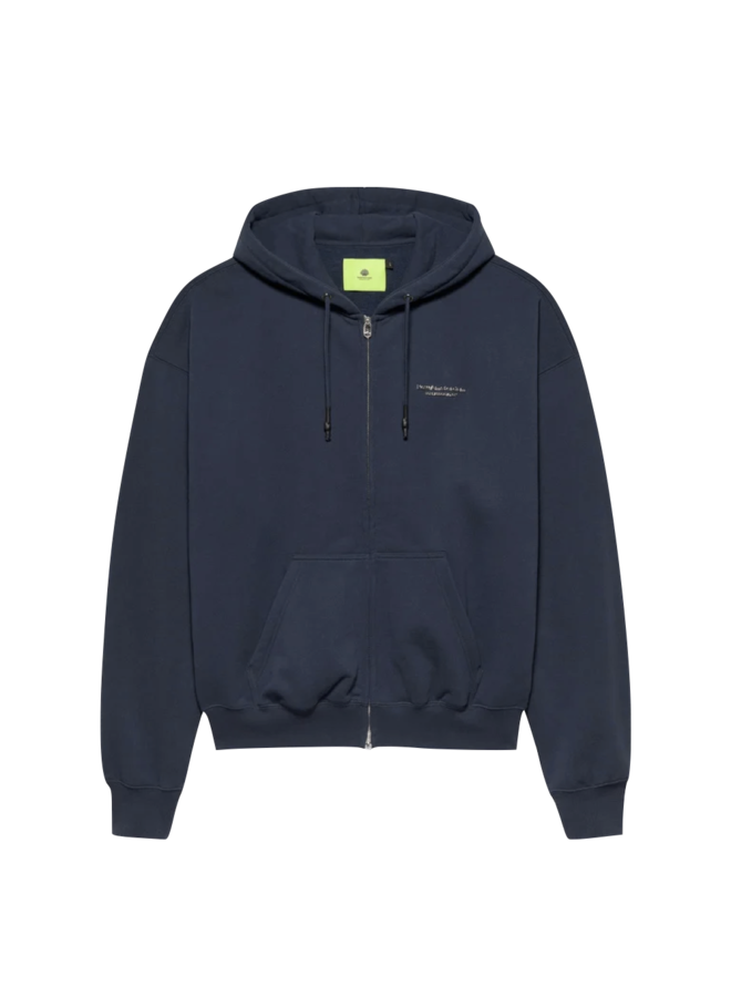 Eyelets Zip Hoodie - Navy Blazer