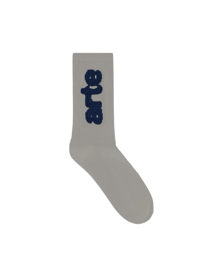 Blurred Vertical Socks - Grey