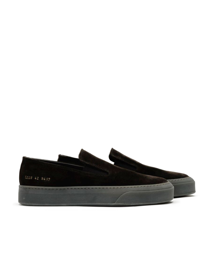 Slip On In Suede – Coffee