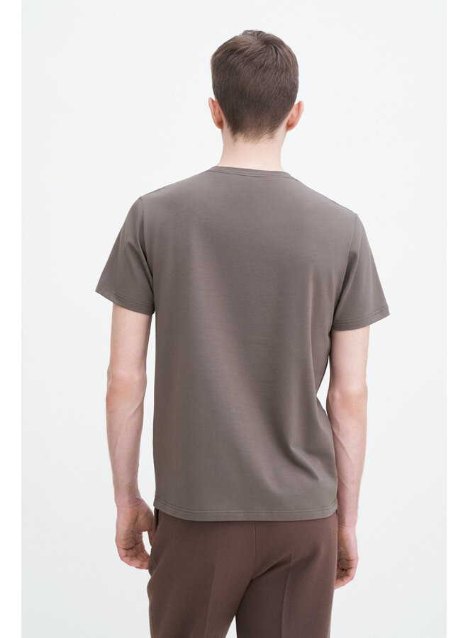 Stretch Cotton Tee - Dark Sage