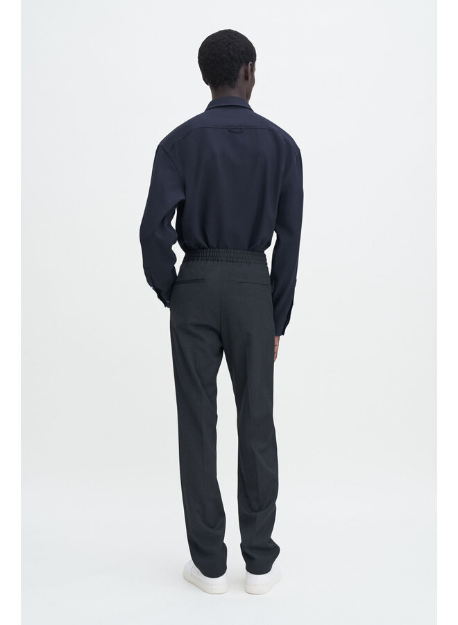 Relaxed Wool Trousers - Anthracite