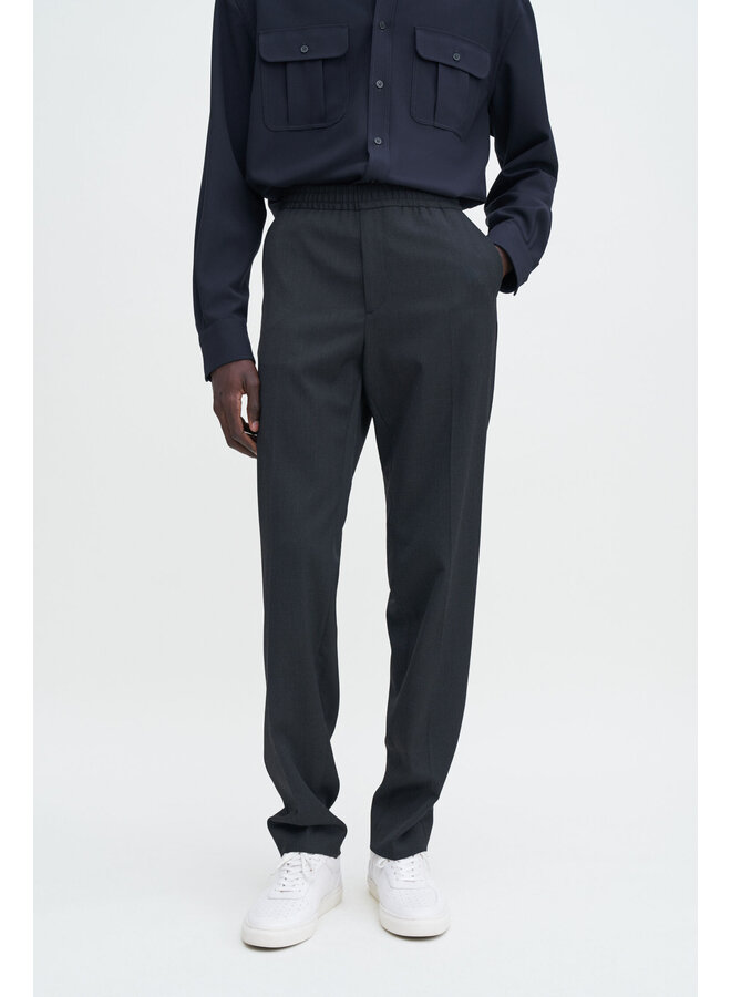 Relaxed Wool Trousers - Anthracite