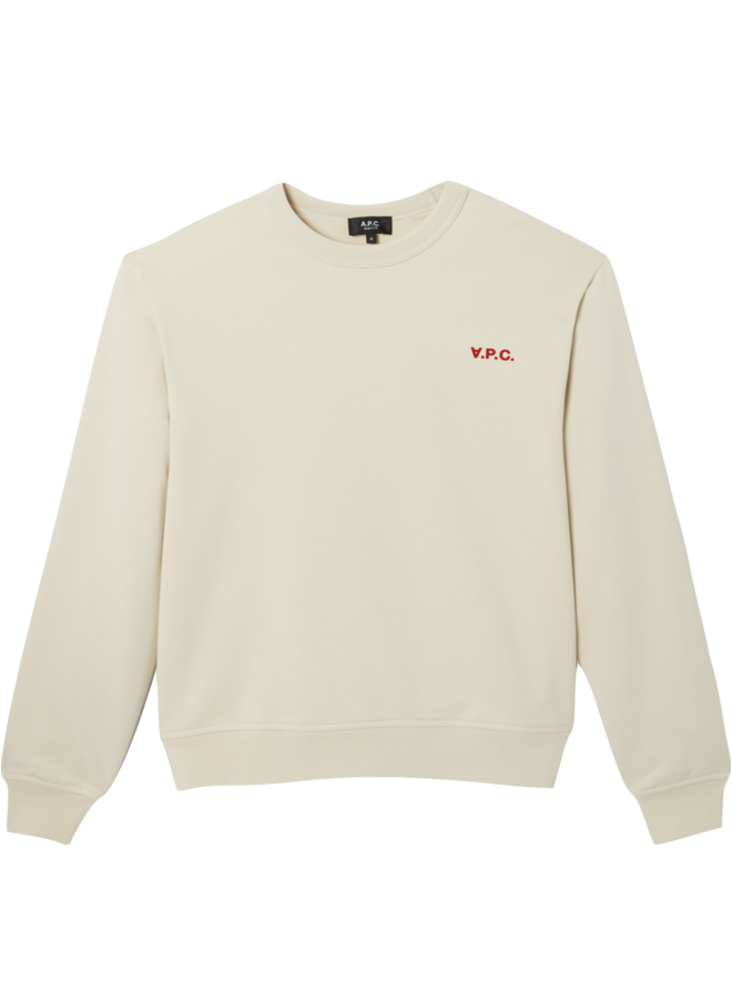 Sweat Boxy Petit VPC - Mastic/Red