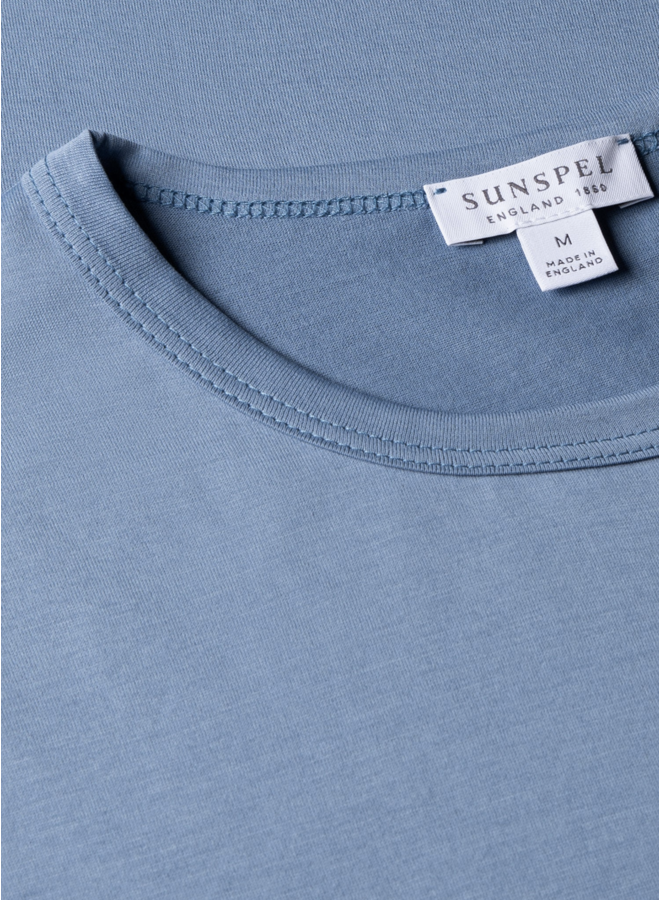 Crewneck T-shirt - Como Blue