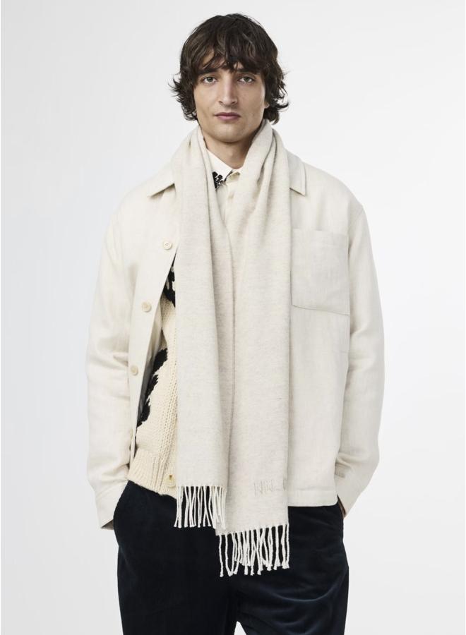 Scarf Two 9006 - Ecru Multi