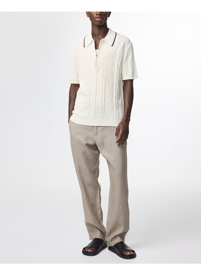 Gustav Half Zip 6696 - Ivory