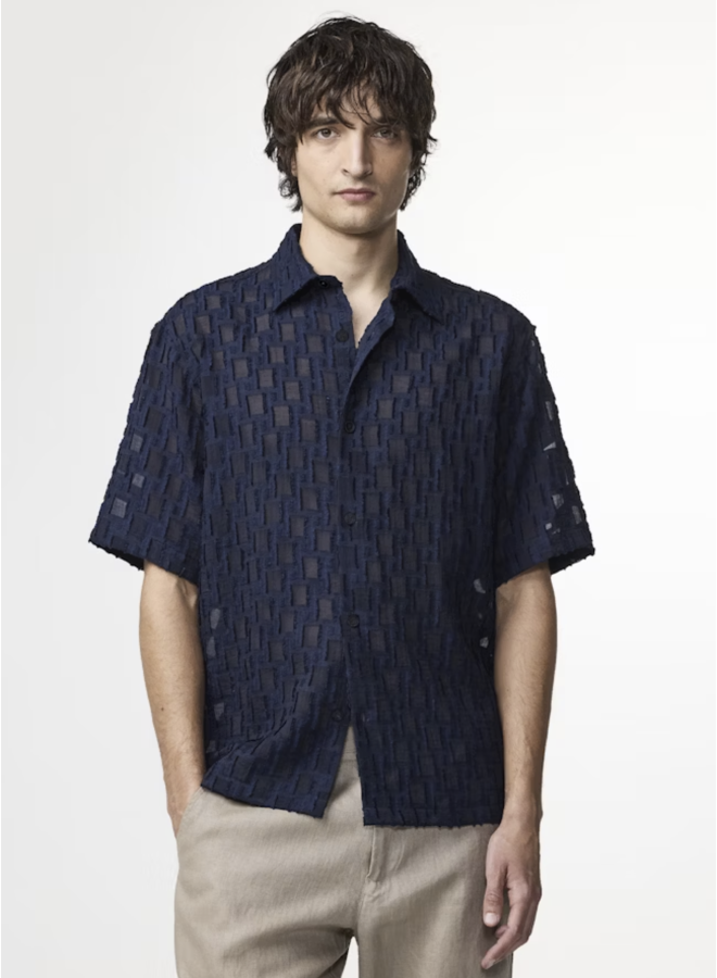 Freddy SS NO PKT 5025 - Navy Blue