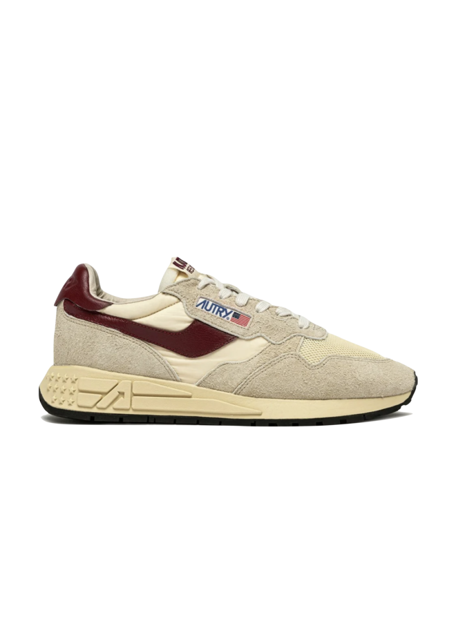 Reelwind Low Man Suede - Net Ecru / Rubwine
