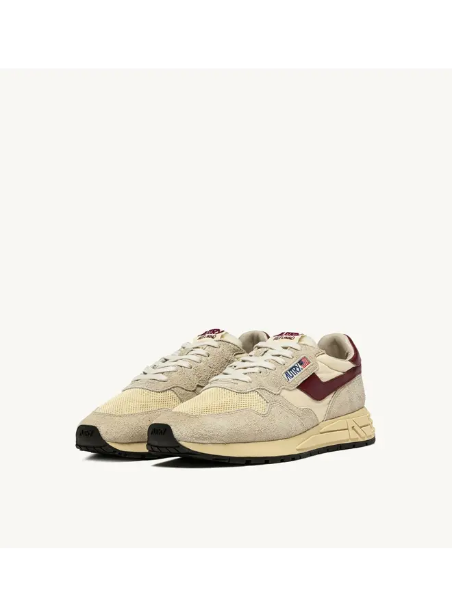 Reelwind Low Man Suede - Net Ecru / Rubwine