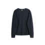 Waffle Tee Ls - Washed Black