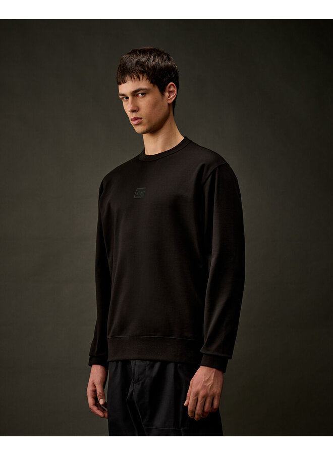 Stretch Fleece Crew Neck - Black