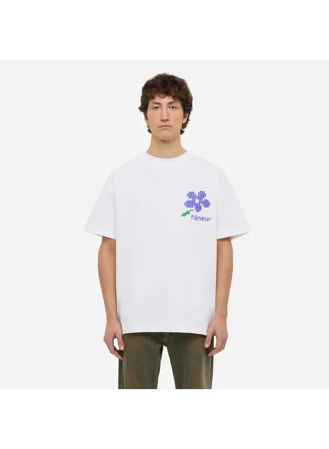 Pixel Flower T-Shirt - White