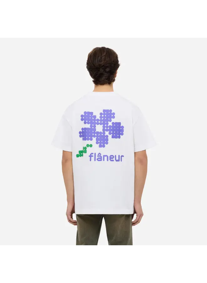 Pixel Flower T-Shirt - White