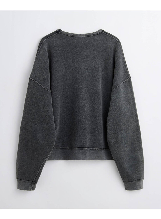 Crew Sweat - Antracite Washed