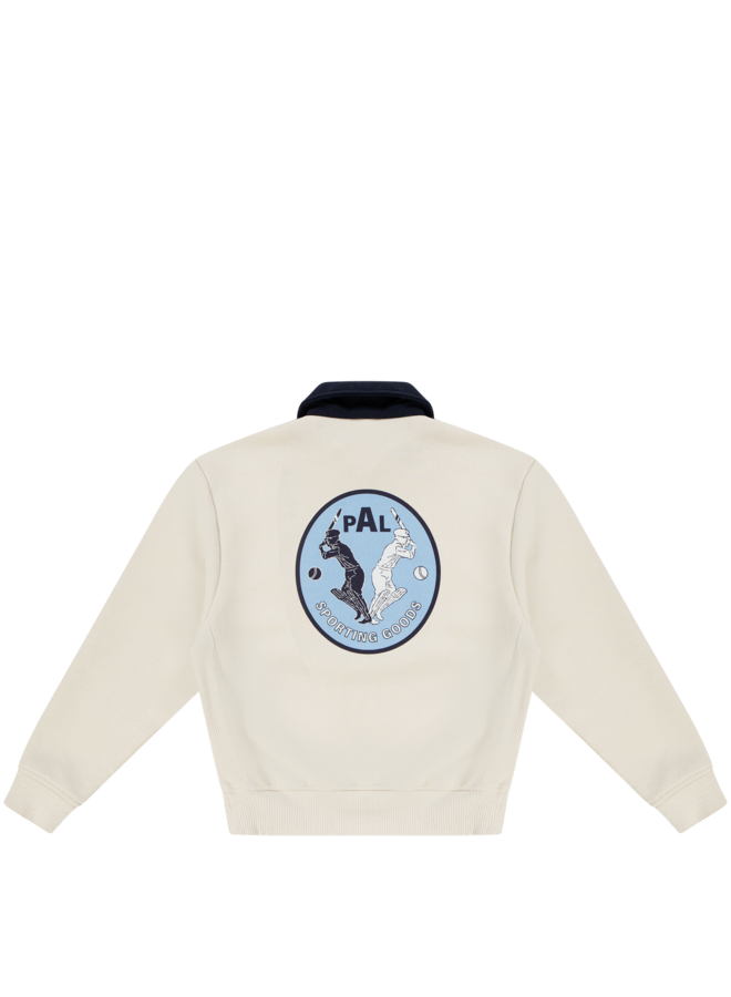 Batting & Fielding half Zip - Marshmallow