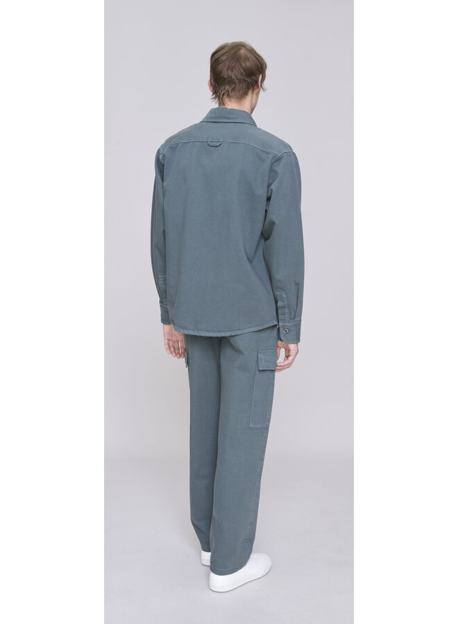 Surchemise Basile Brodee Poitrine - Antracite