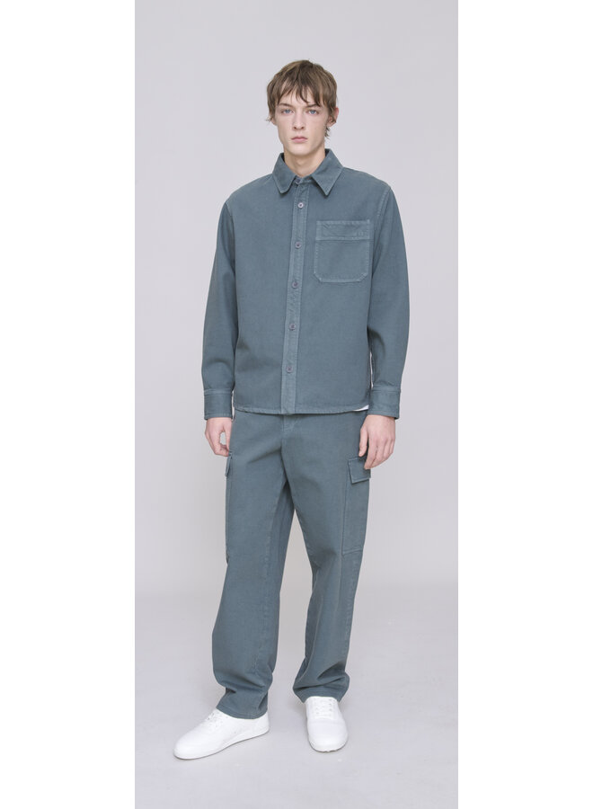 Surchemise Basile Brodee Poitrine - Antracite