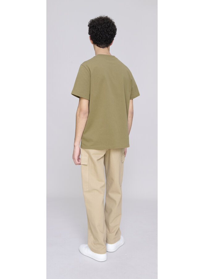 T-Shirt Standard Rue Madame Gots - Kaki / White