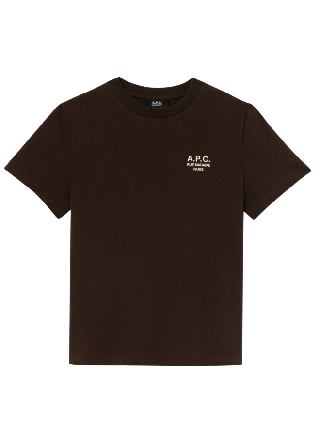 T-Shirt Standard Rue Madame Gots - Ecru / Brown