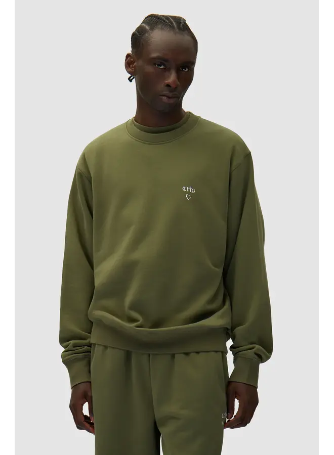 Arte Heart Crewneck - Green