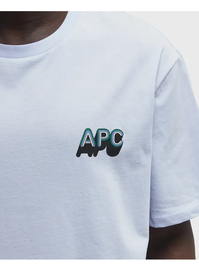 T-Shirt 70'S H - Gots - Sky Blue