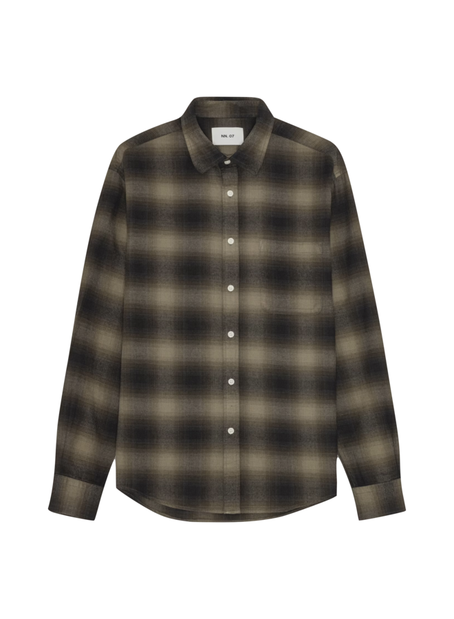 Deon Flannel Shirt - Black Check