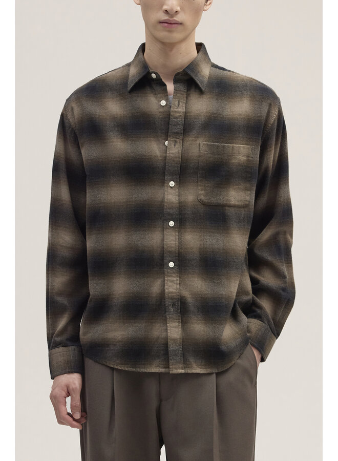 Deon Flannel Shirt - Black Check