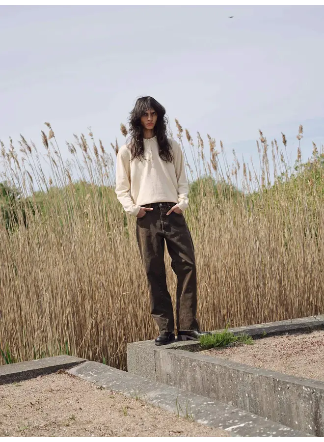 Wide Twist - Overdyed Black Khaki