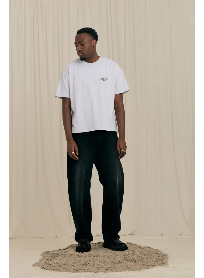 Pixle Cactus T-Shirt - Grey Melange