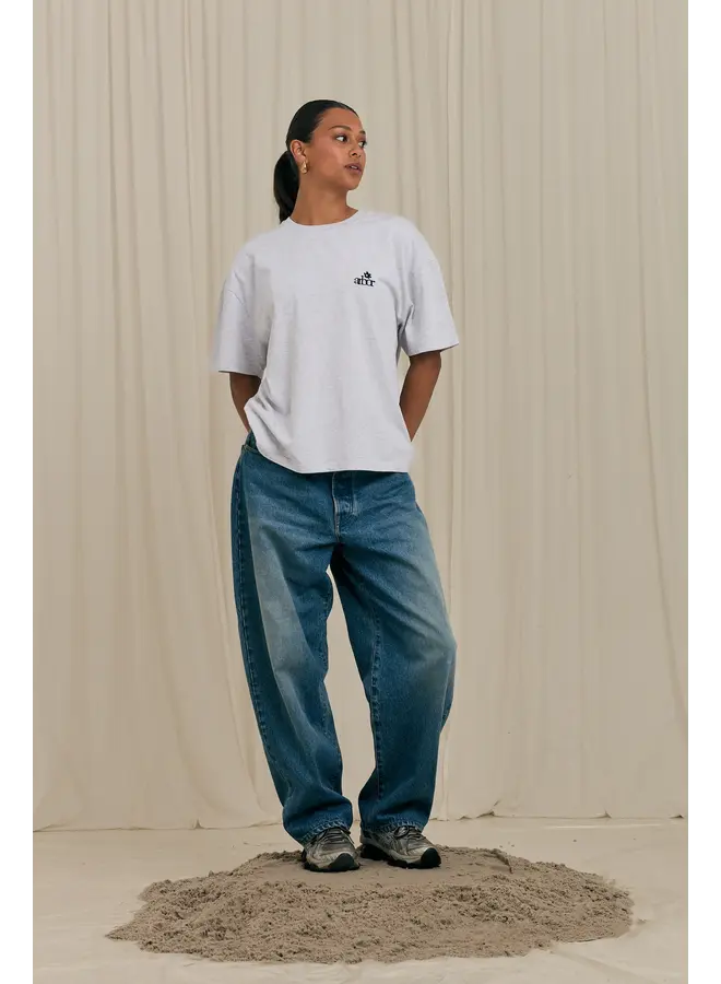 Mini Flower T-Shirt - Grey Melange