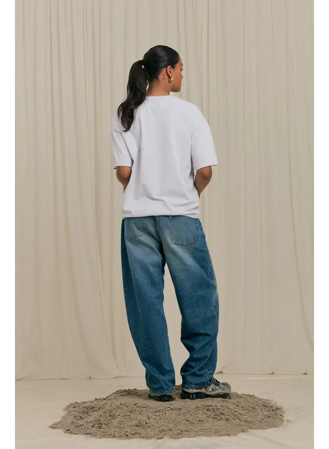 Mini Flower T-Shirt - Grey Melange