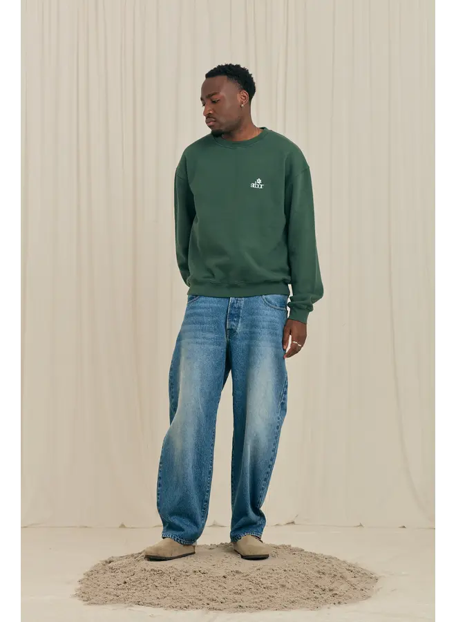 Mini Flower Crewneck - Green