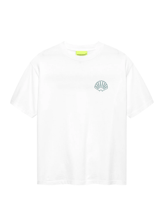 Logo Tee + - White/Sea Green