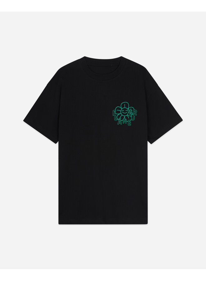 Happy Flower T-Shirt - Black