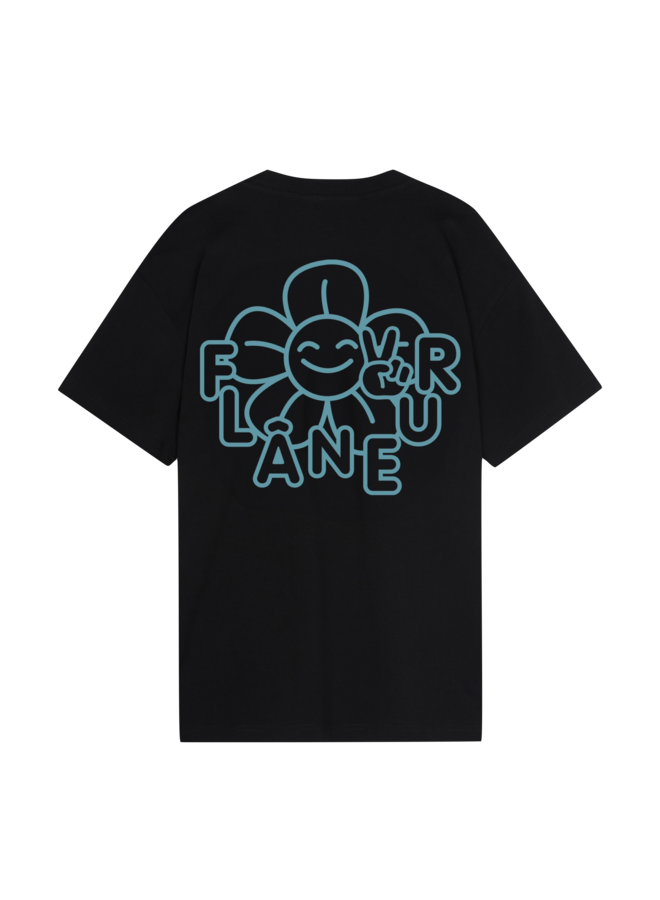 Happy Flower T-Shirt - Black