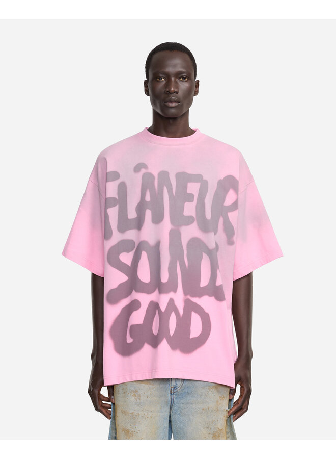 Sounds Good Spray T-Shirt - Sprayed Pink