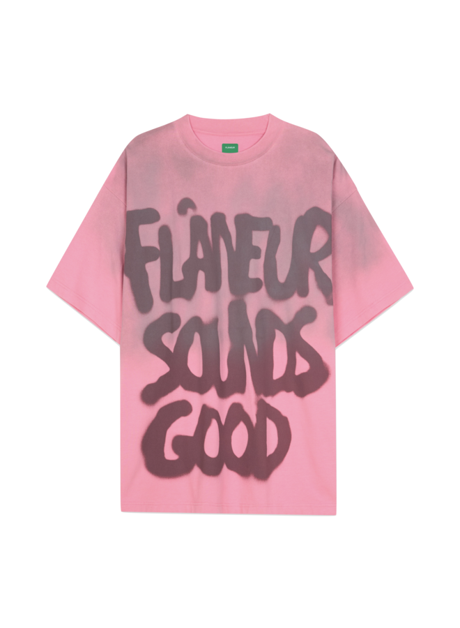 Sounds Good Spray T-Shirt - Sprayed Pink