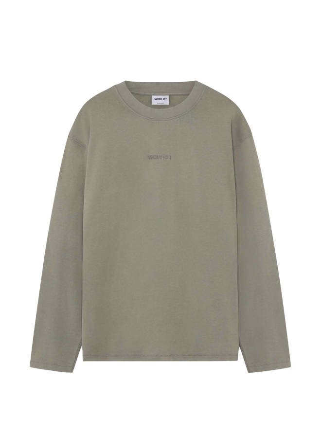 Staff Boxy LS - Washed Vetiver