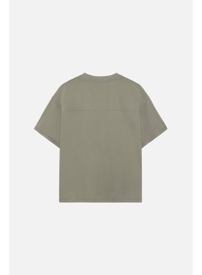 Staff Boxy Tee - Washed Vetiver